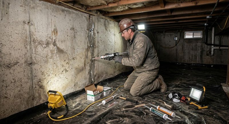 Basement Foundation Repair in Marshall, VA