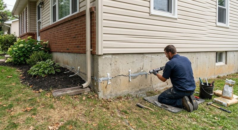 Cracked Foundation Repair in Catlett, VA