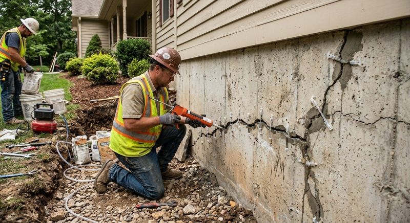 Cracked Foundation Repair in Chantilly, VA