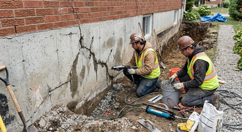 Cracked Foundation Repair in Clifton, VA