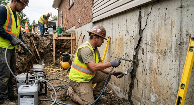 Cracked Foundation Repair in Fairfax County, VA