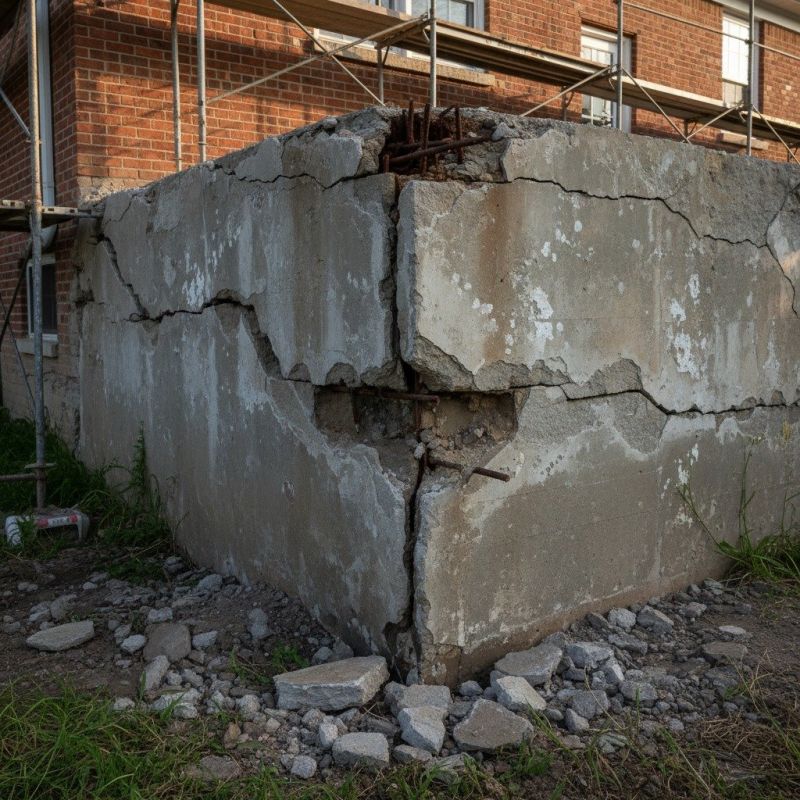 Cracked Foundation Repair in Marshall, VA