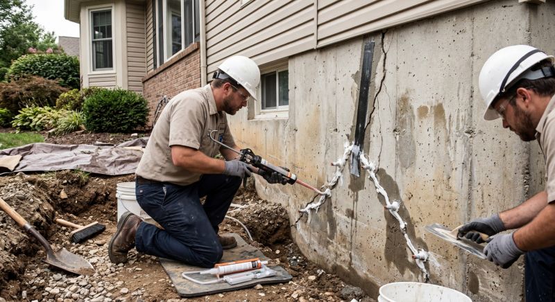 Cracked Foundation Repair in Prince William County, VA