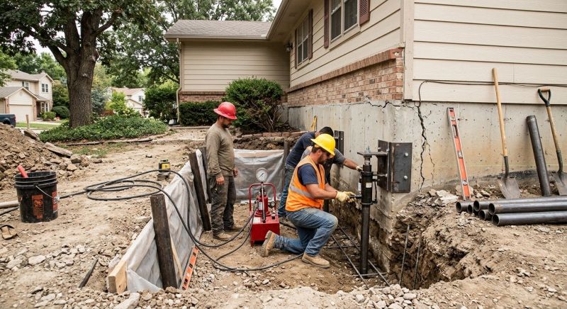 Cracked Foundation Repair in Springfield, VA