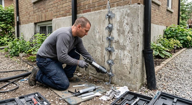 Foundation Crack Repair in Round Hill, VA