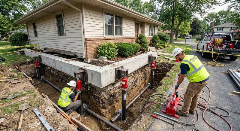 Foundation Jacking in Chantilly, VA