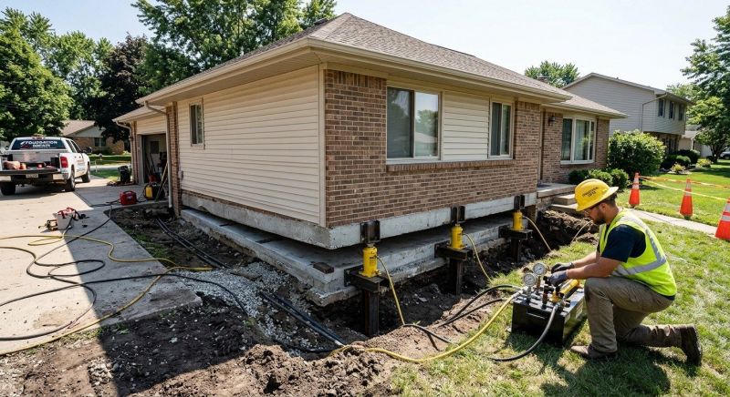 Foundation Lifting in Bristow, VA