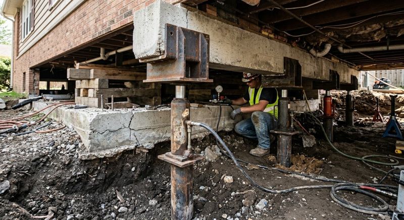 Foundation Lifting in Centreville, VA