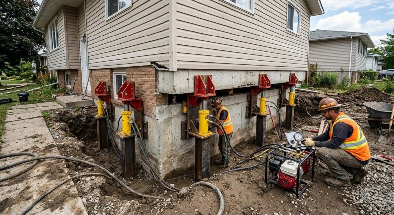 Foundation Lifting in Hamilton, VA