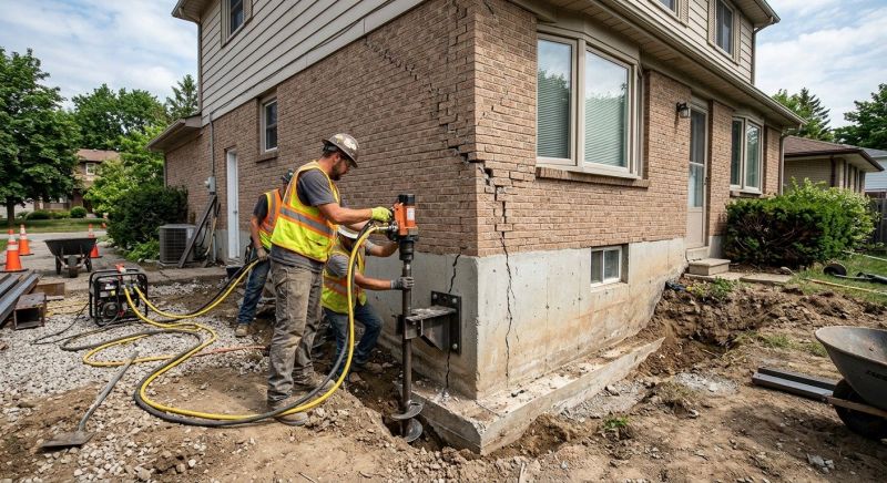 Foundation Lifting in Loudoun County, VA