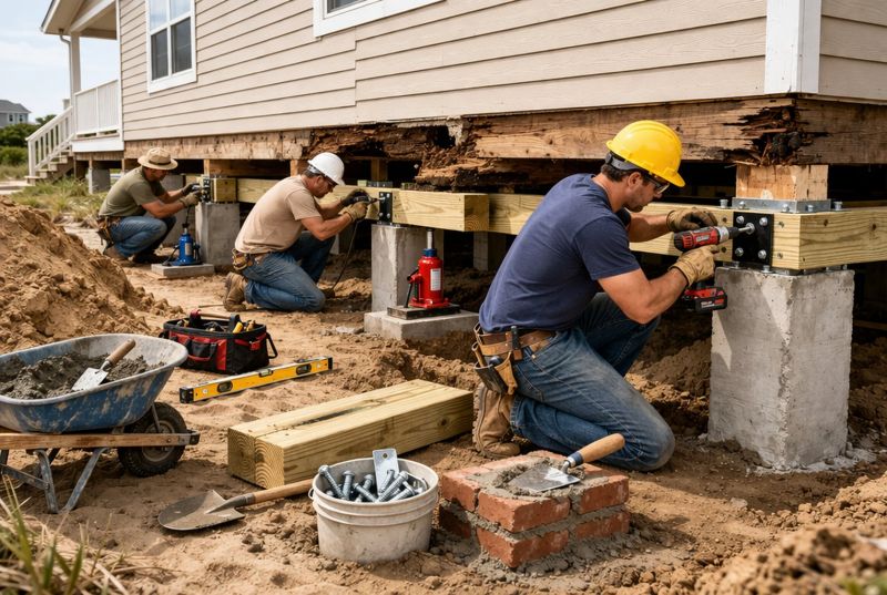 Foundation Raising in Triangle, VA