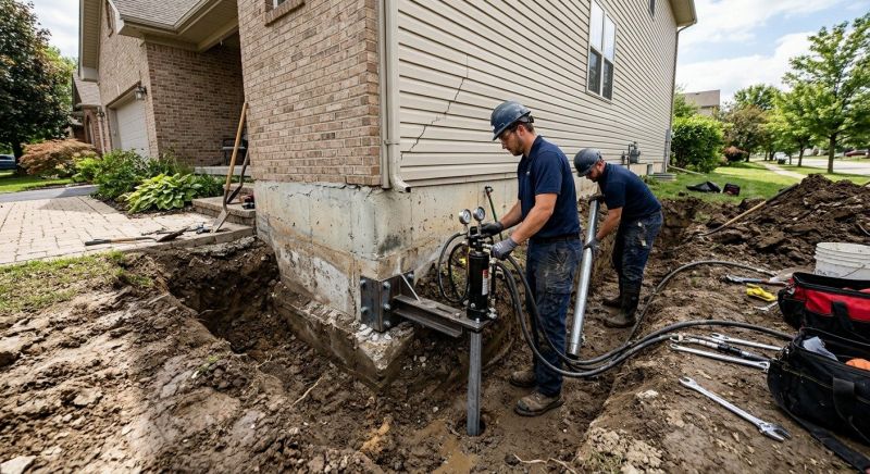 Foundation Settlement Repair in Gainesville, VA