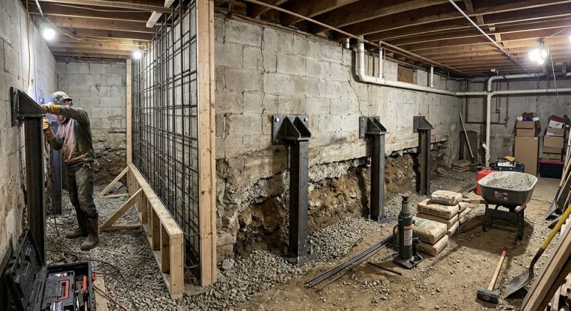 Foundation Stabilizing in Centreville, VA