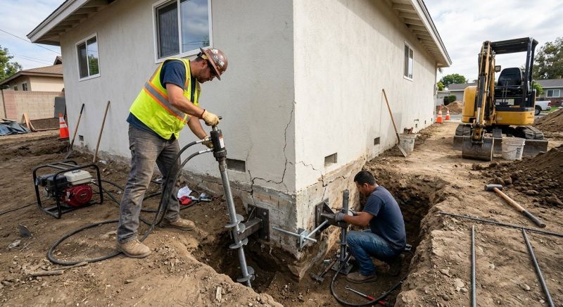 Foundation Stabilizing in Chantilly, VA