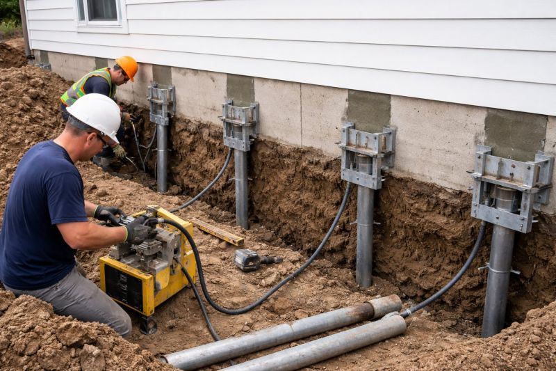 Helical Piers Installation in Gainesville, VA
