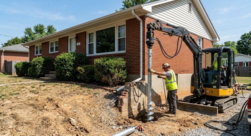 Helical Pile Installation in Gainesville, VA