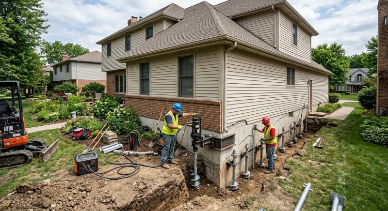 Helical Pile Installation in Gainesville, VA