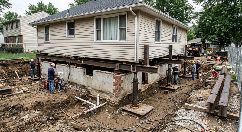 Sinking Foundation Lifting in Gainesville, VA