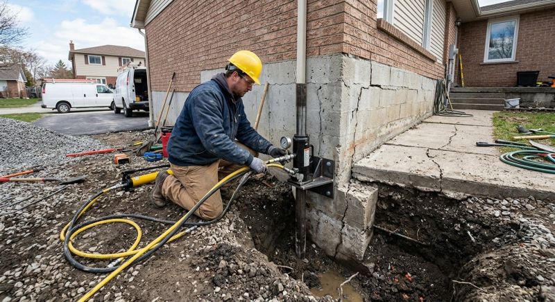 Sinking Foundation Repair in Aldie, VA