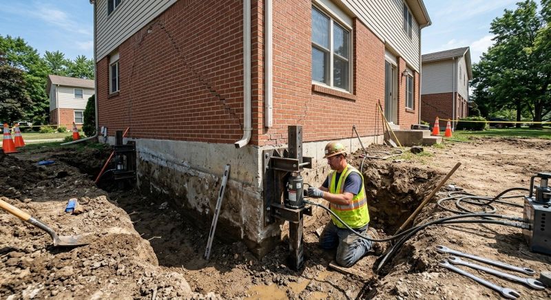 Sinking Foundation Repair in Bealeton, VA