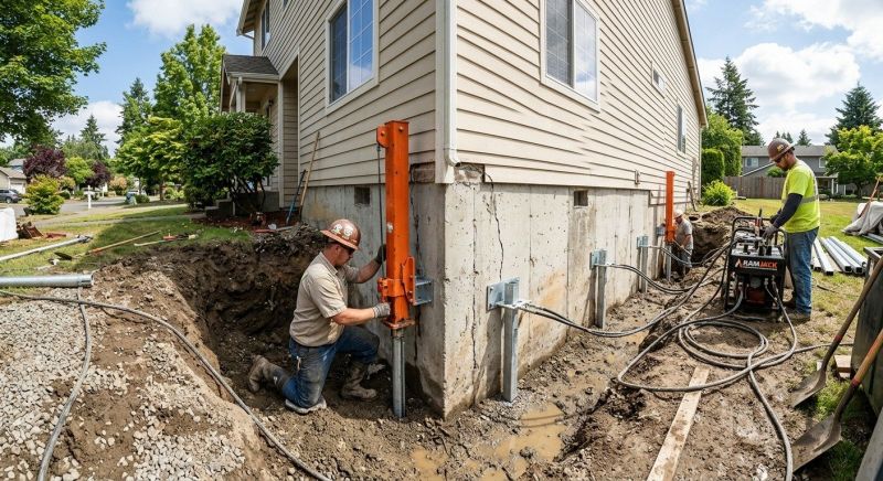 Sinking Foundation Repair in Bluemont, VA