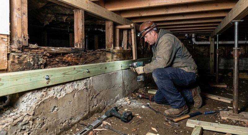 Sinking Foundation Repair in Herndon, VA