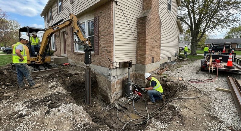 Sinking Foundation Repair in Marshall, VA