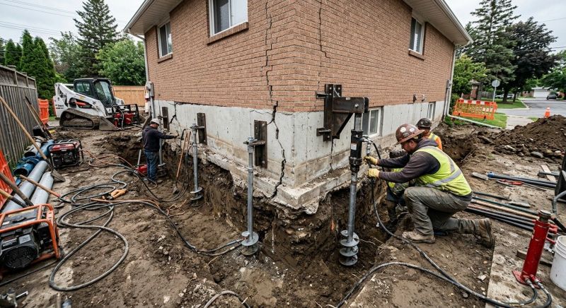 Sinking Foundation Repair in Middleburg, VA