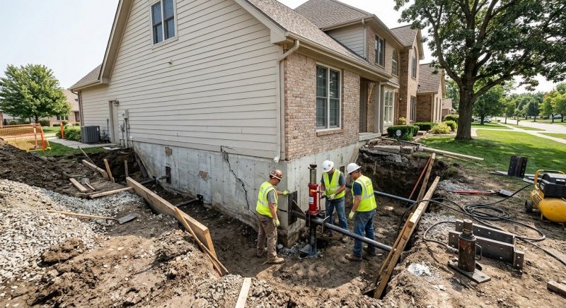 Sinking Foundation Repair in Upperville, VA